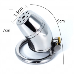 Bucket shaped penile cage metal chastity device