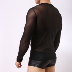 Men's mesh long sleeves T