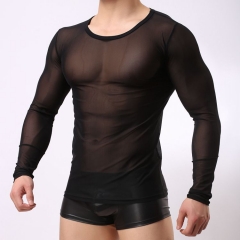 Men's mesh long sleeves T