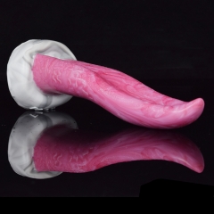 Silicone dog tongue penis