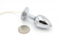 Sex game toys anal plug electric shock