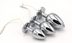 Sex game toys anal plug electric shock