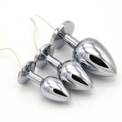 Sex game toys anal plug electric shock