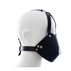 Factory wholesale Adult supplies taste mouth yoke harness plug type leather bound female mouth ball apparatus