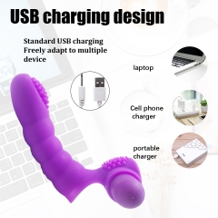 Charging silicone finger vibrator sleeve G spot
