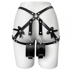 SM women's leather belt pants
