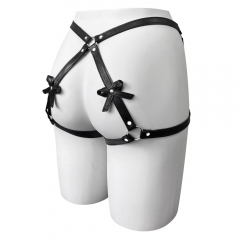 SM women's leather belt pants