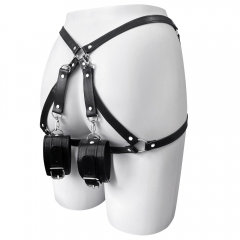 SM women's leather belt pants