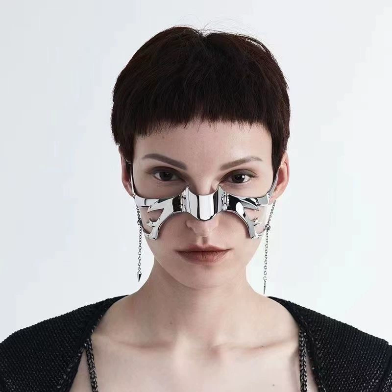 Cyberpunk metal mask