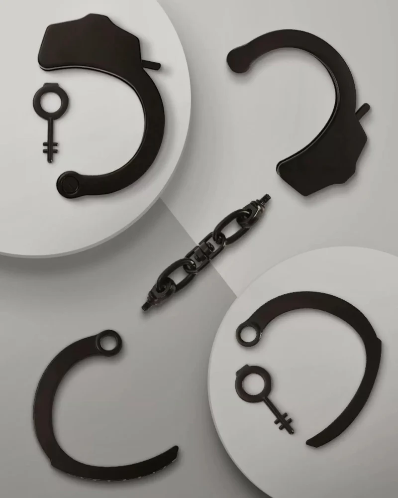 Metal handcuffs